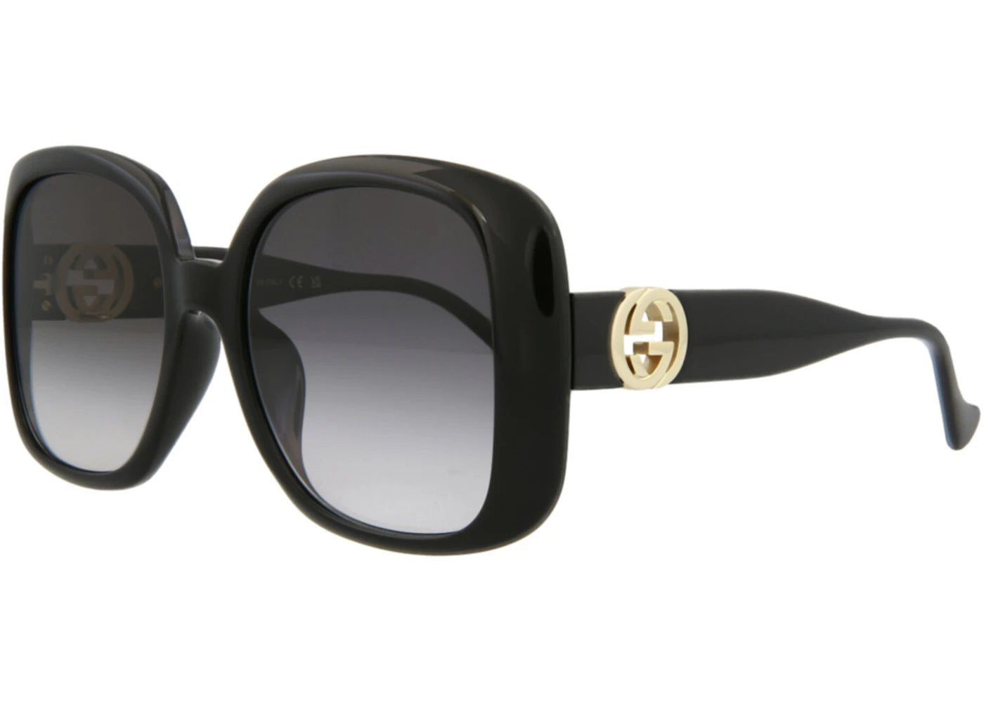 Gucci Square-Frame Injection Sunglasses Black Black Grey (GG1029SA-30011778-001) - vue secondaire B