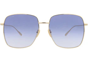 Gucci Square-Frame Metal Sunglasses Gold Gold Violet (GG1031S-30011783-004) - vue 360