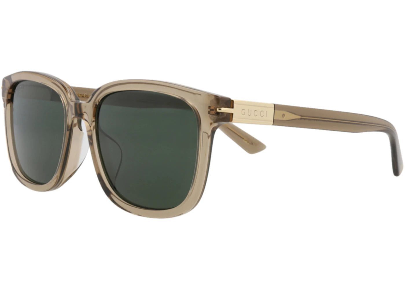 Gucci Square-Frame Recycled Acetate Sunglasses Brown Brown Green (GG1505SK-30014898-004) - vue secondaire A
