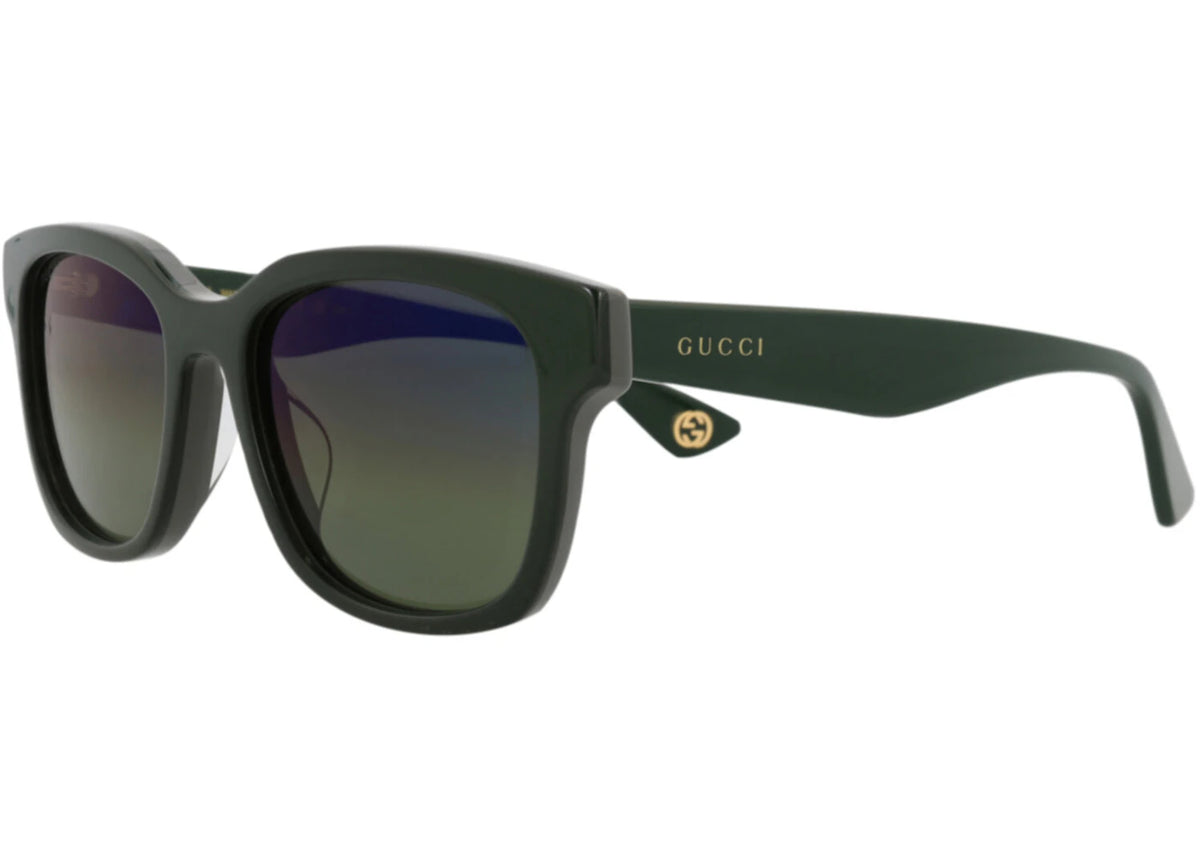 Gucci Square-Frame Recycled Acetate Sunglasses Green Green Blue (GG1639SA-30015103-003) - vue secondaire B