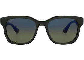 Gucci Square-Frame Recycled Acetate Sunglasses Green Green Blue (GG1639SA-30015103-003) - vue 360