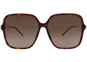 Gucci Square-Frame Recycled Acetate Sunglasses Havana Gold Brown (GG1267S-30013949-002) - vue 360