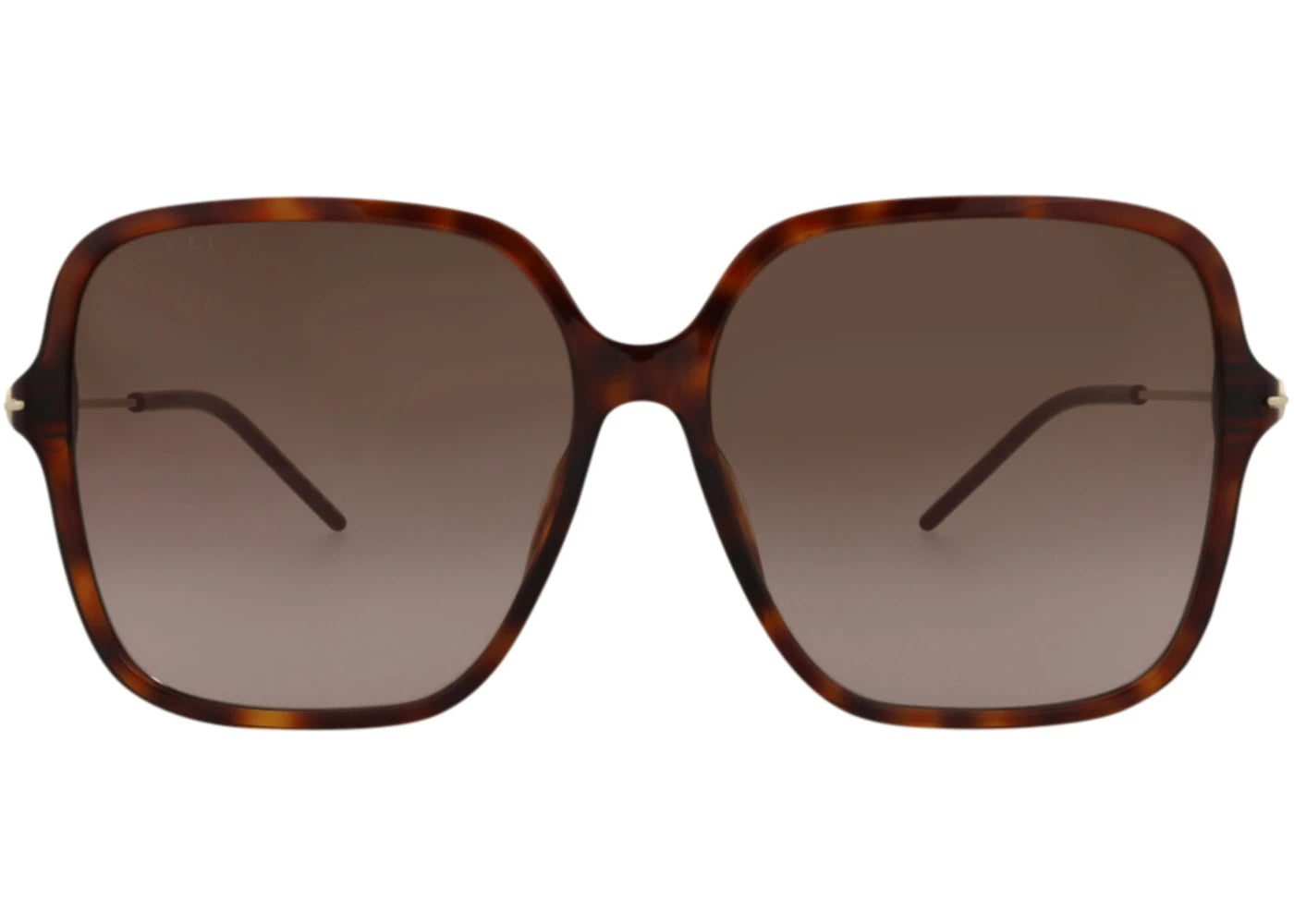 Gucci Square-Frame Recycled Acetate Sunglasses Havana Gold Brown (GG1267S-30013949-002) - vue secondaire A
