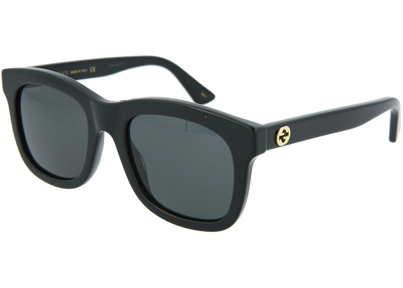 Gucci Square Rectangle Sunglasses Black/Black/Grey (GG0326S-30002857-001) - vue secondaire A