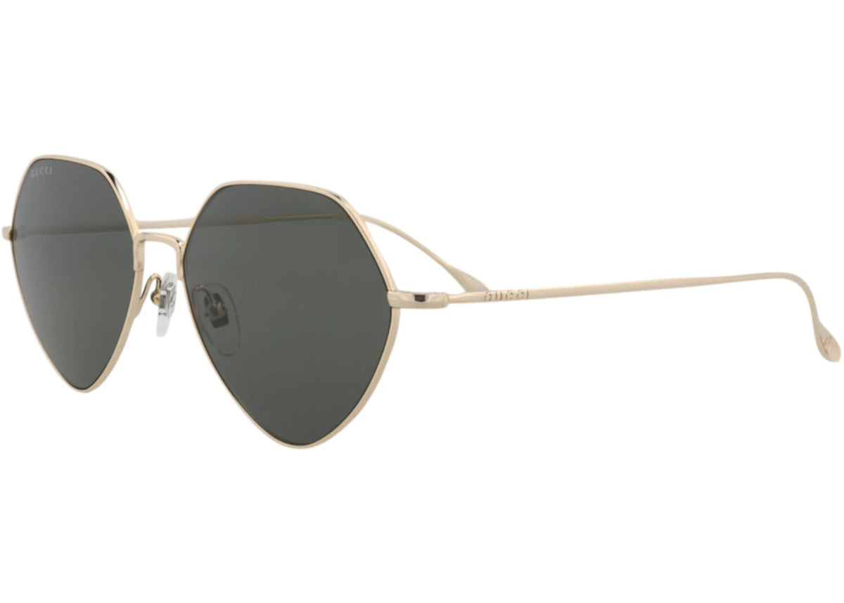 Gucci Square Rectangle Sunglasses Gold/Gold/Grey (GG1182S-30013461-001) - vue secondaire A