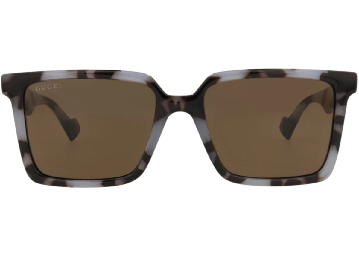 Gucci Square Rectangle Sunglasses Grey Grey Brown (GG1540S-30014817-005) - vue secondaire A