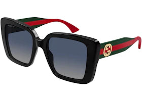 Gucci Square Sunglasses Black Green Grey (GG1861S-005) - vue 360