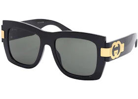Gucci Square Sunglasses Black Grey (GG1688S-001-FR) - vue 360