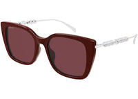 Gucci Square Sunglasses Burgundy Silver Red/Red (GG1971SA-004)