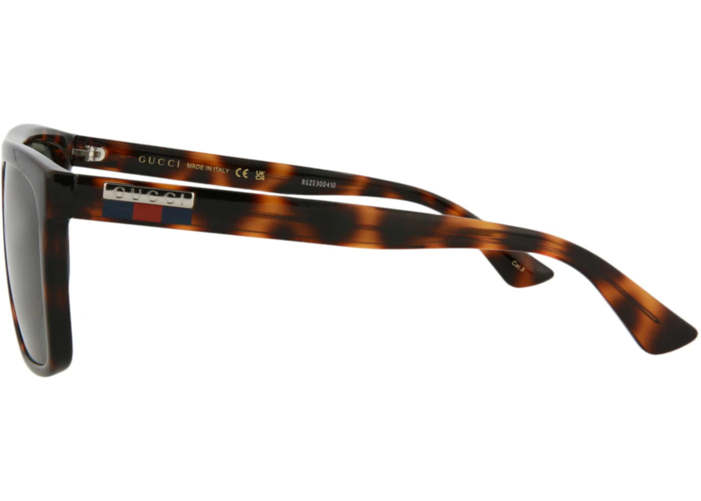 Gucci Square Sunglasses Havana/Havana/Green (GG0748S-30008888-003) - vue secondaire B