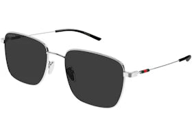 Gucci Square Sunglasses Silver/Grey (GG2097SK-001) - vue 360