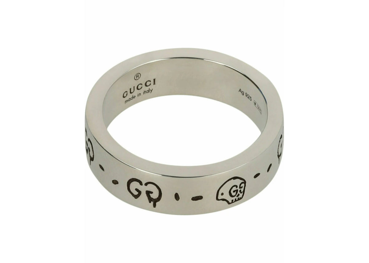 Gucci Silver Gucci Sterling Silver Ghost Ring 6MM Silver - vue secondaire B