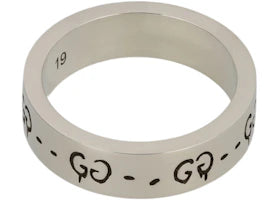 Gucci Silver Gucci Sterling Silver Ghost Ring 6MM Silver - vue 360