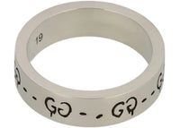 Gucci Silver Gucci Sterling Silver Ghost Ring 6MM Silver