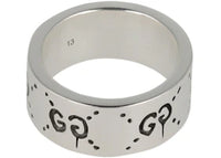 Gucci Silver Gucci Sterling Silver Ghost Ring 9MM Silver