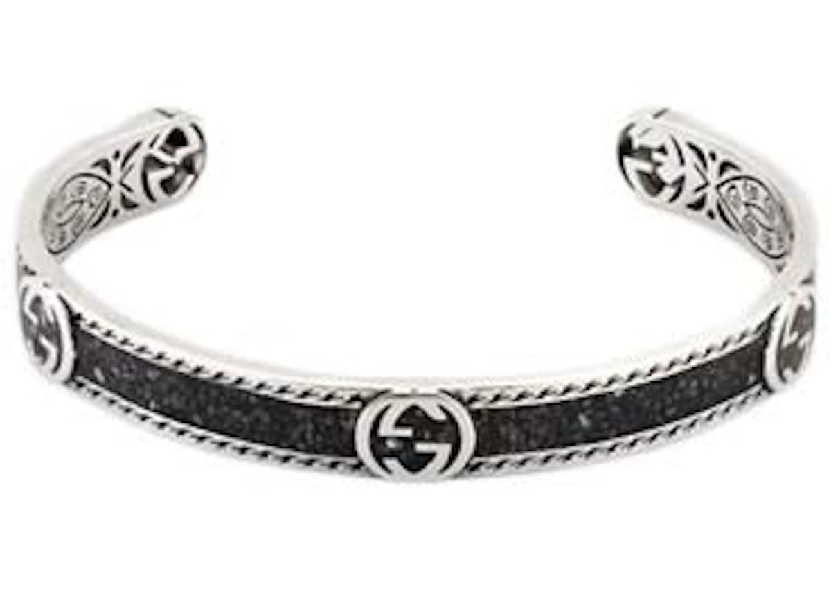 Gucci Sterling Silver Interlocking G Bracelet Silver - vue secondaire B