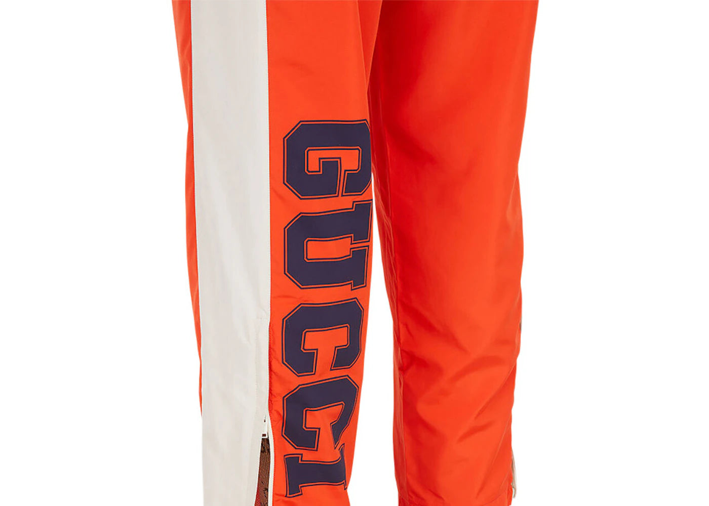 Gucci Tape Detail Track Pants Orange - vue secondaire A