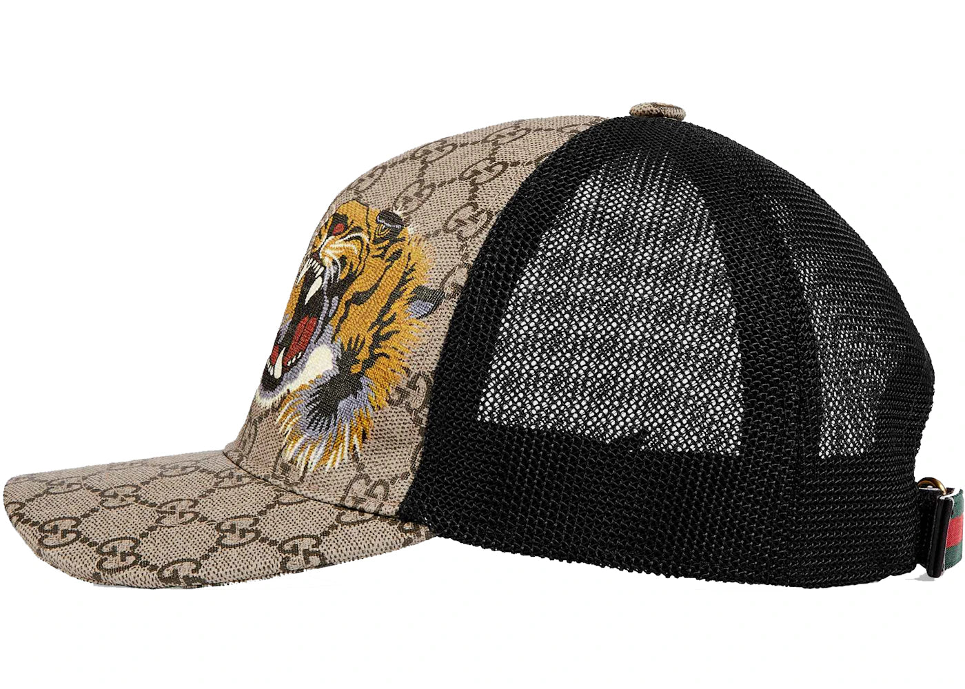 Gucci Tigers Print GG Supreme Baseball Hat Beige/Brown - vue secondaire B