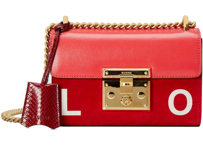 Gucci Valentine's Day Padlock Bag Small Red - authentic Gucci product