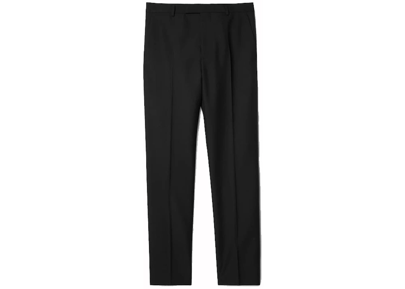 Gucci Wool Blend Twill Trousers Black - vue secondaire A