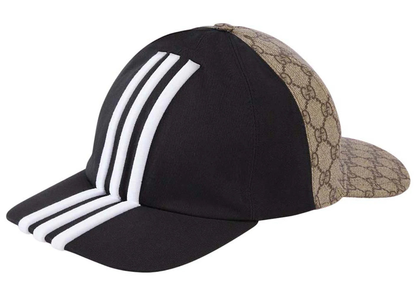 Gucci x Adidas Double Sided Baseball Hat Black/Beige - vue secondaire B
