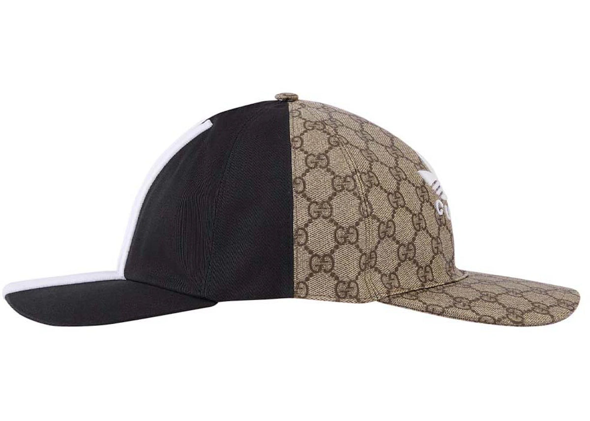 Gucci x Adidas Double Sided Baseball Hat Black/Beige - vue secondaire A