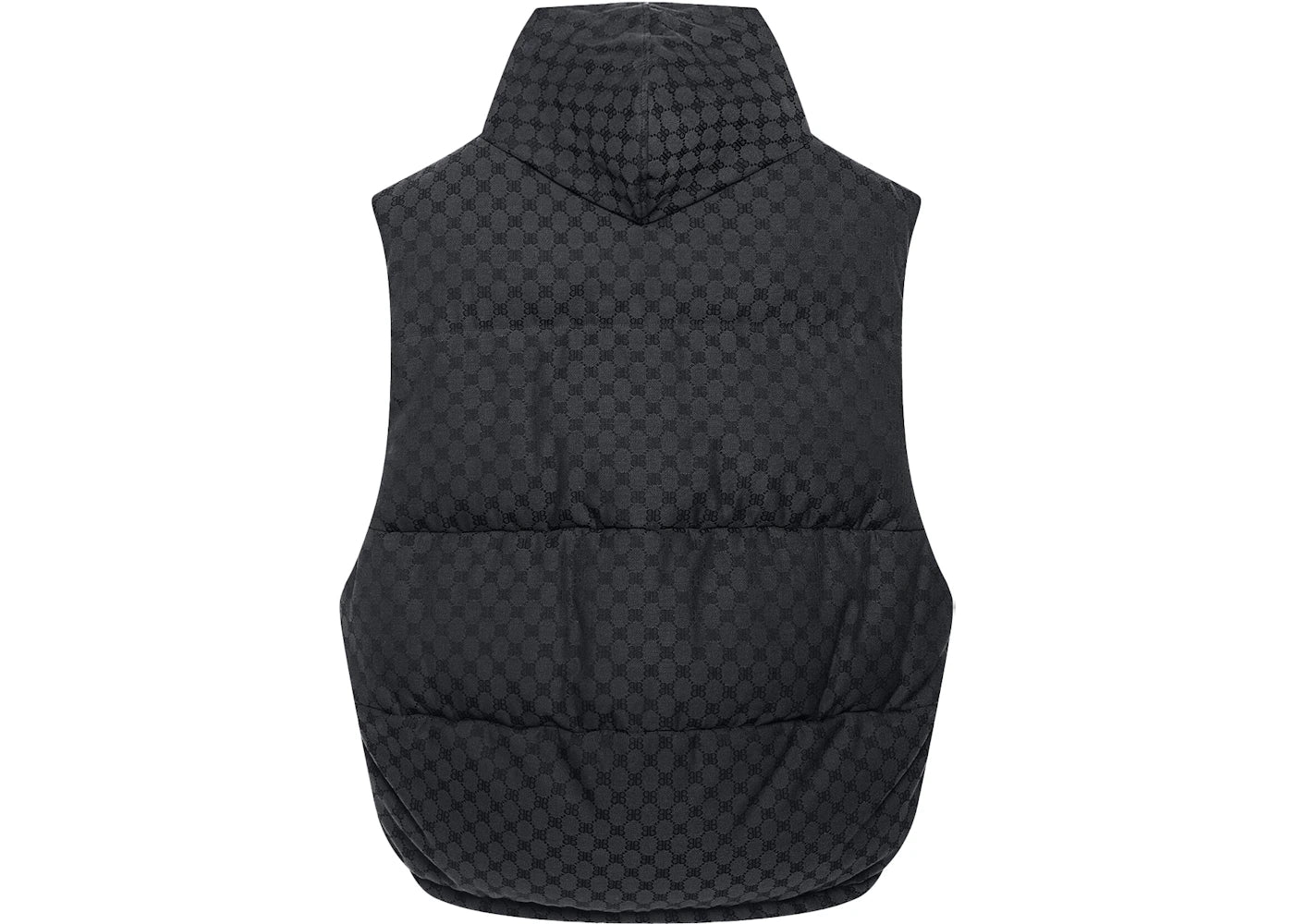 Gucci x Balenciaga The Hacker Project Hacker Cocoon Puffer Vest Black - vue secondaire B
