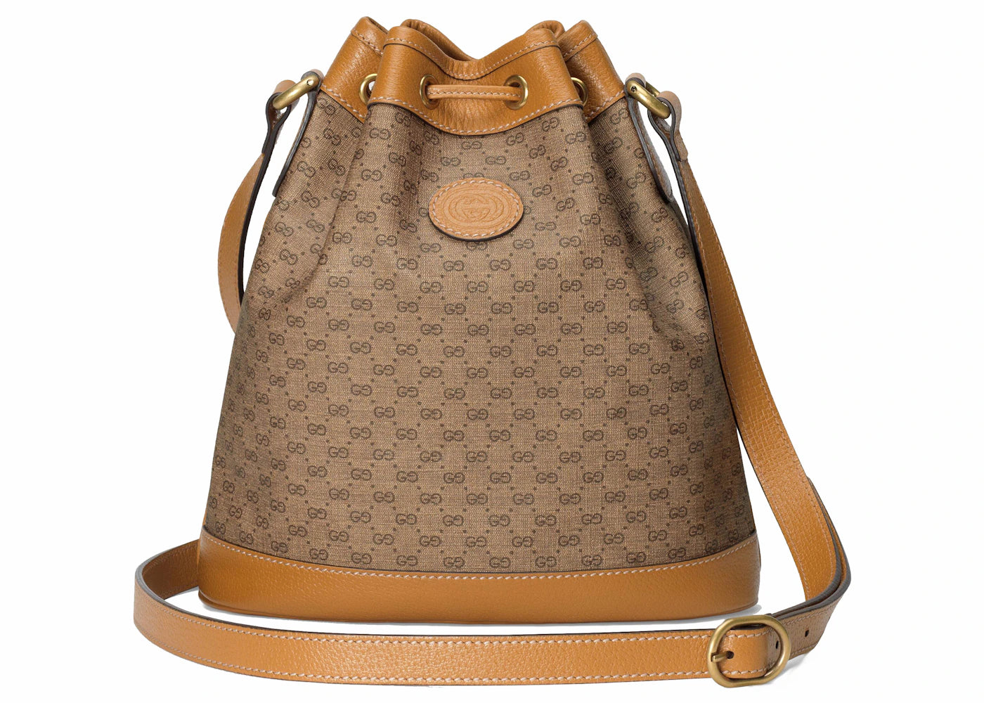 Gucci x Disney Bucket Bag Mini GG Supreme Mickey Mouse Klein Beige - vue secondaire A