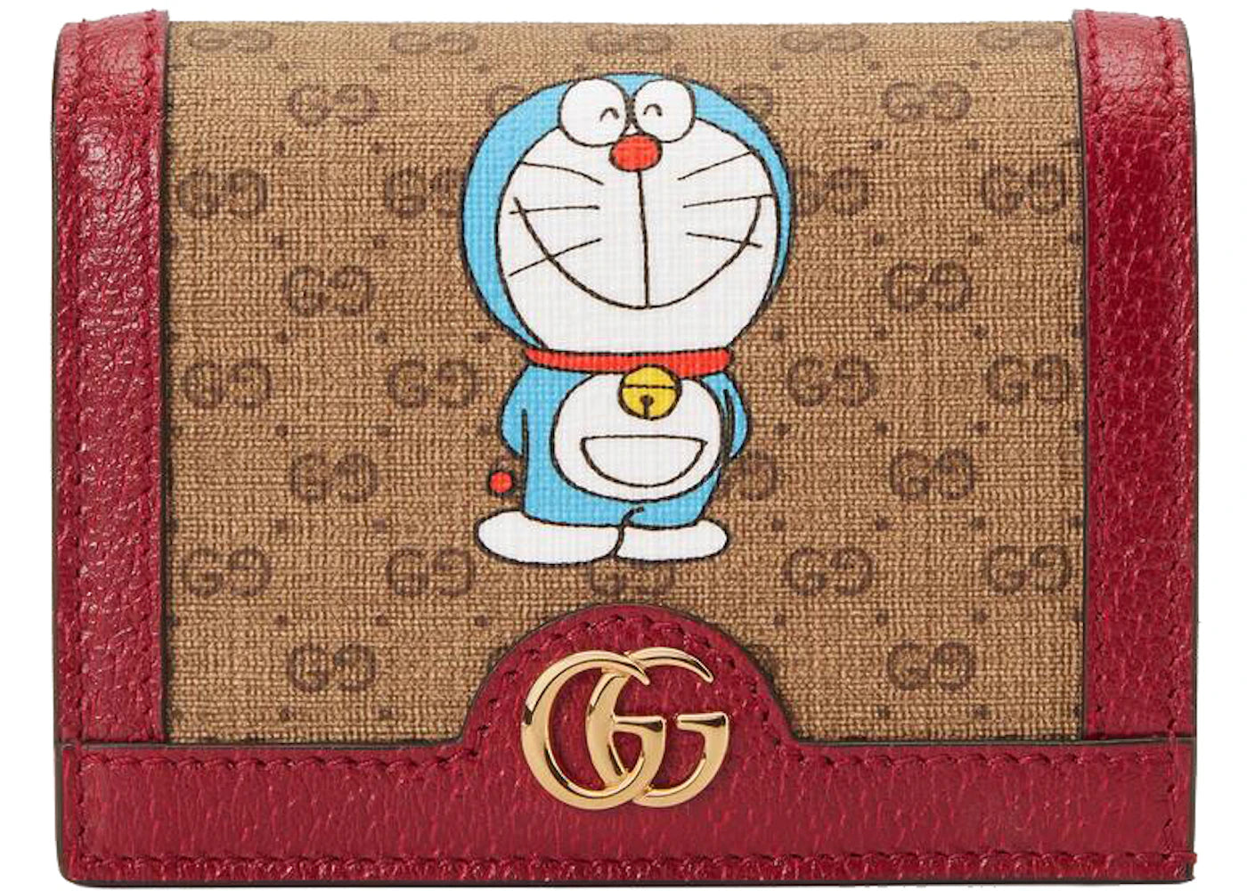 Gucci x Doraemon Card Case Ebony/Beige - vue secondaire A