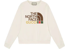 Gucci x The North Face Cotton Sweatshirt Ivory - vue 360