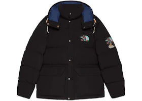 Gucci x The North Face Down Jacket Black - vue 360