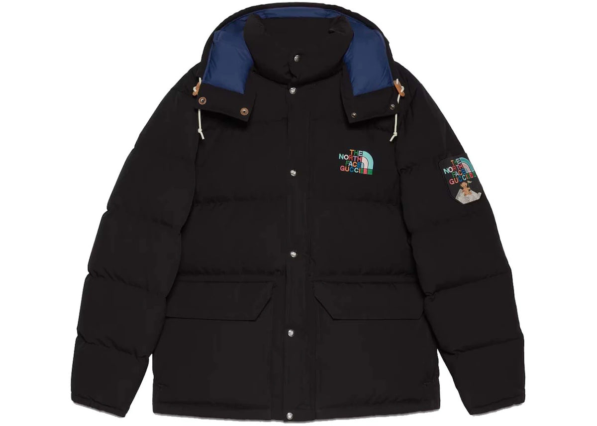 Gucci x The North Face Down Jacket Black - vue secondaire A