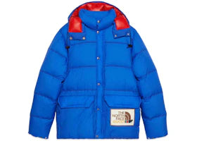Gucci x The North Face Down Jacket Blue - authentic Gucci apparel