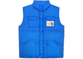 Gucci x The North Face Down Vest (FW21) Blue