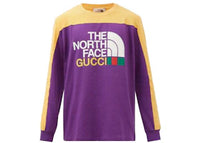 Gucci x The North Face Long Sleeve T Shirt Purple/Yellow