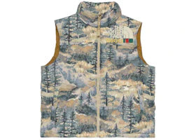 Gucci x The North Face Padded Vest Forest Print
