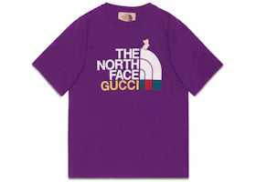 Gucci x The North Face T-shirt Purple