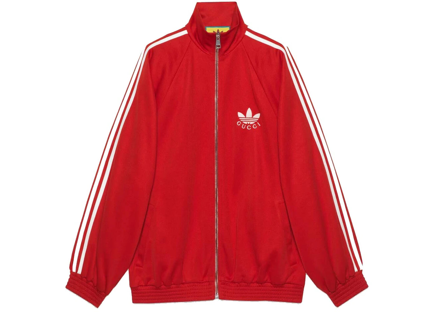 Gucci x adidas Cotton Jersey Zip Jacket Bright Red - vue secondaire A