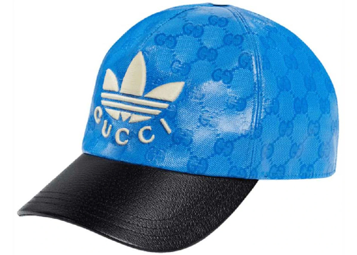 Gucci x adidas GG Allover Logo Cap Blue/Black - vue secondaire A