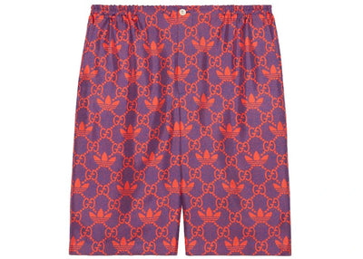 Gucci x adidas Macro GG Shorts Purple/Red