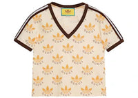 Gucci x adidas Trefoil Print T-Shirt Ivory