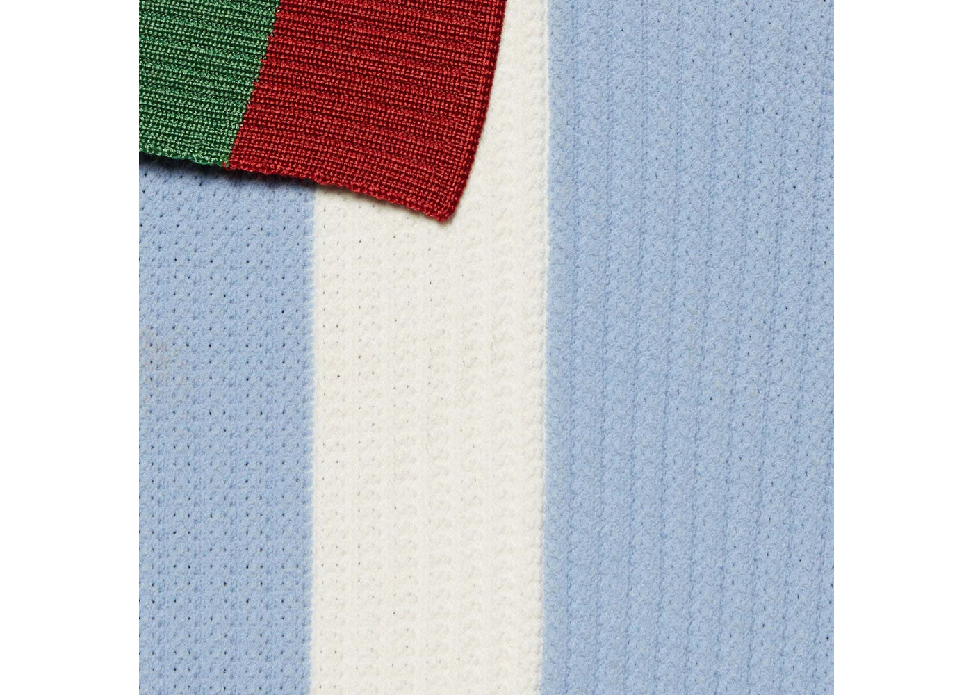 Gucci x adidas Viscose Polo Light Blue - vue secondaire B