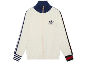 Gucci x adidas Viscose Zip-Up Jacket White
