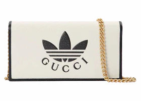 Gucci x adidas Wallet With Chain Off-White - vue 360