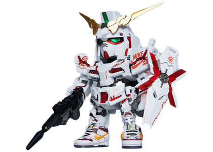 Bandai Gundam x Nike SB Unicorn QMSV RX-0 (Destroy Mode) Action Figure - authentic Bandai product