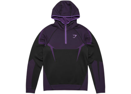 Gymshark Onyx 5.0 Seamless Hoodie Black/Athletic Purple - authentic Gymshark apparel