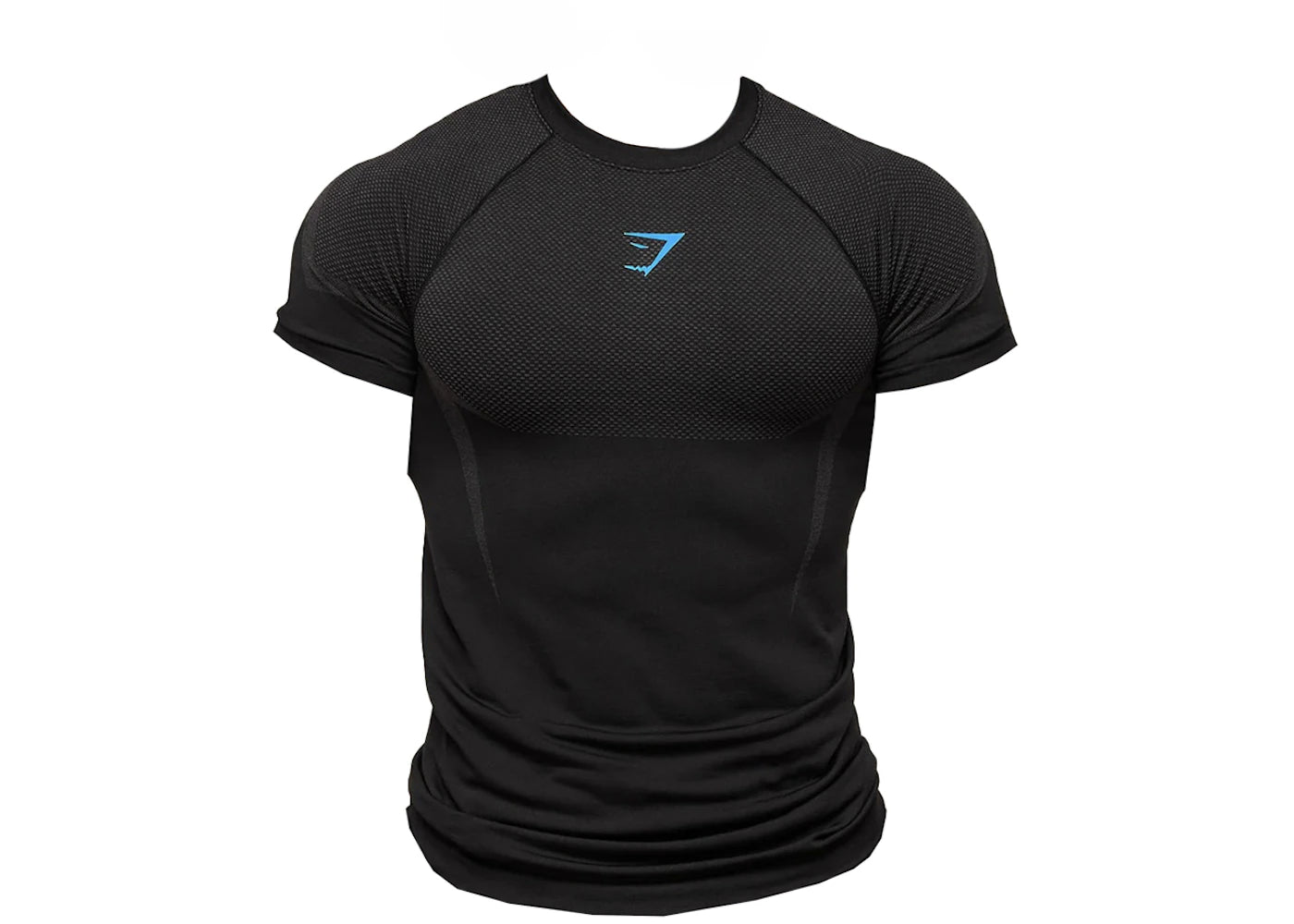 Gymshark Onyx 5.0 Nahtloses T-Shirt Schwarz/Onyxgrau - vue 360