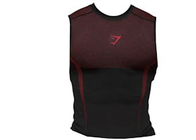 Gymshark Onyx 5.0 Tank Black/Carmine Red - authentic Gymshark product