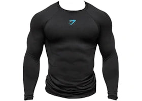Gymshark Onyx Midnight 5.0 Seamless L/S T-shirt Black/Black - authentic Gymshark apparel