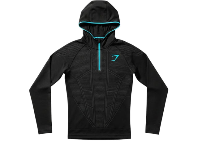 Gymshark Onyx V1 Hoodie Black/Onyx Grey/Brand Blue